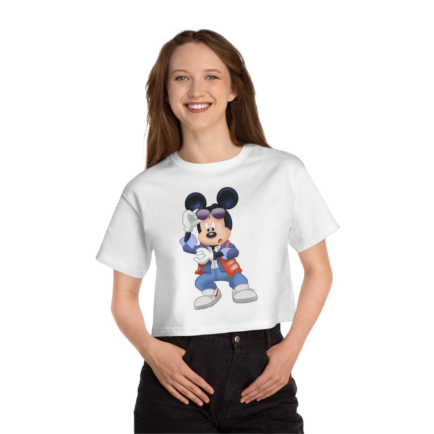Mickfly - Champion Women's Heritage Cropped T-Shirt