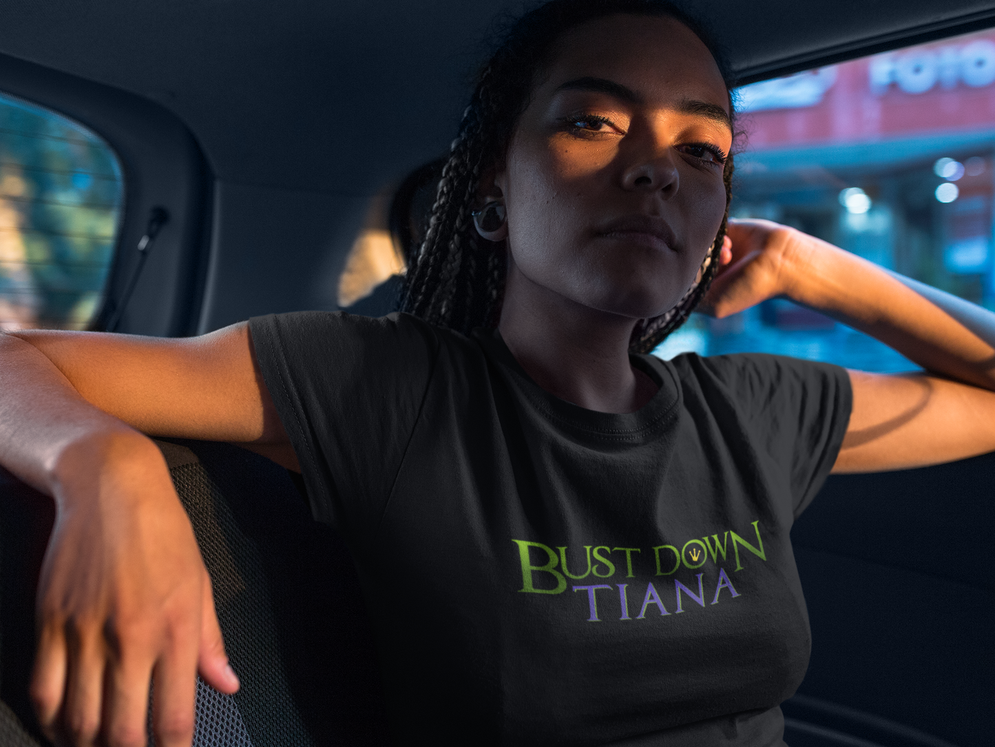 BUST DOWN TIANA - Princess and the Frog inspired Womens T-Shirt