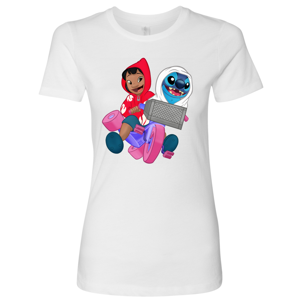 E.T. 626 - Lilo & Stich as Elliott & E.T. Womens T-Shirt