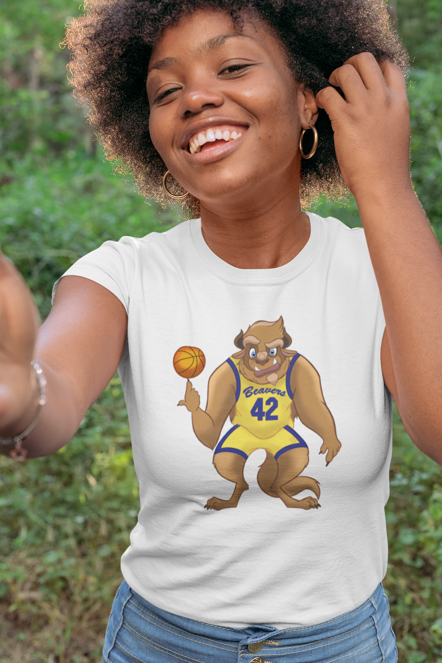 TEEN BEAST - Beast as Scott Howard Teen Wolf Womens T-Shirt