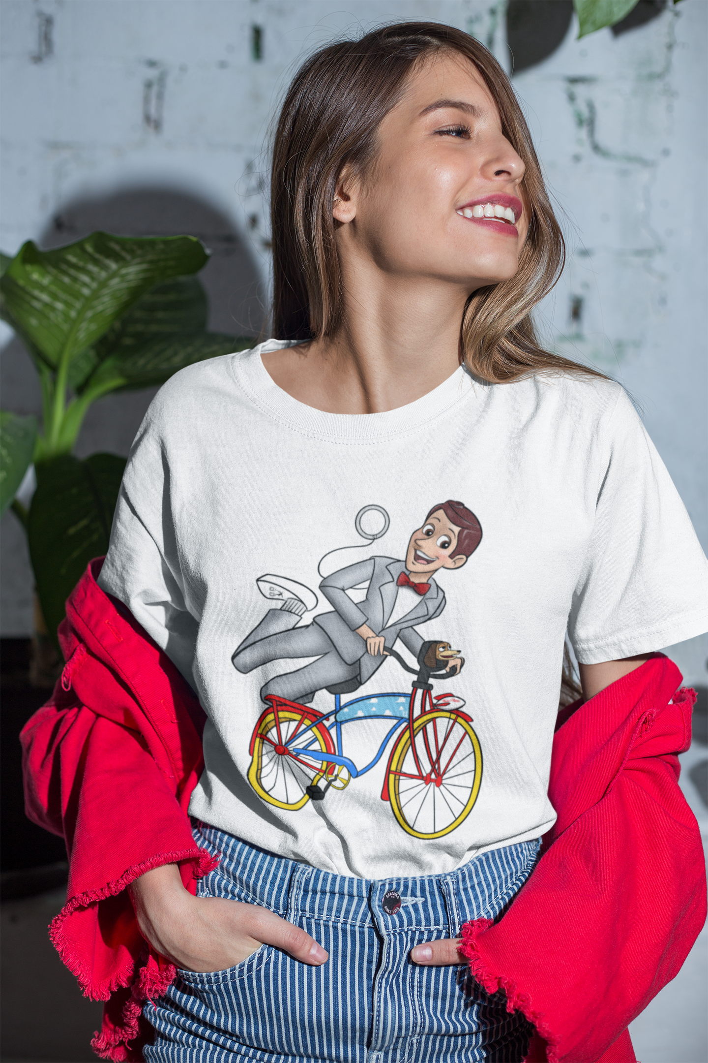 WOODY'S BIG ADVENTURE: Woody as Pee-Wee Herman Women's T-Shirt