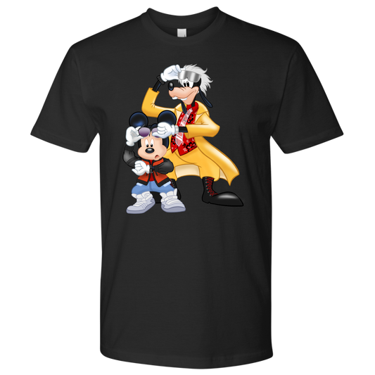 MICKFLY_2_-_Mickey_Mouse_as_Marty_McFly_and_Goofy_as_Doc_Brown_Mens_T-Shirt_Mockups_File.png