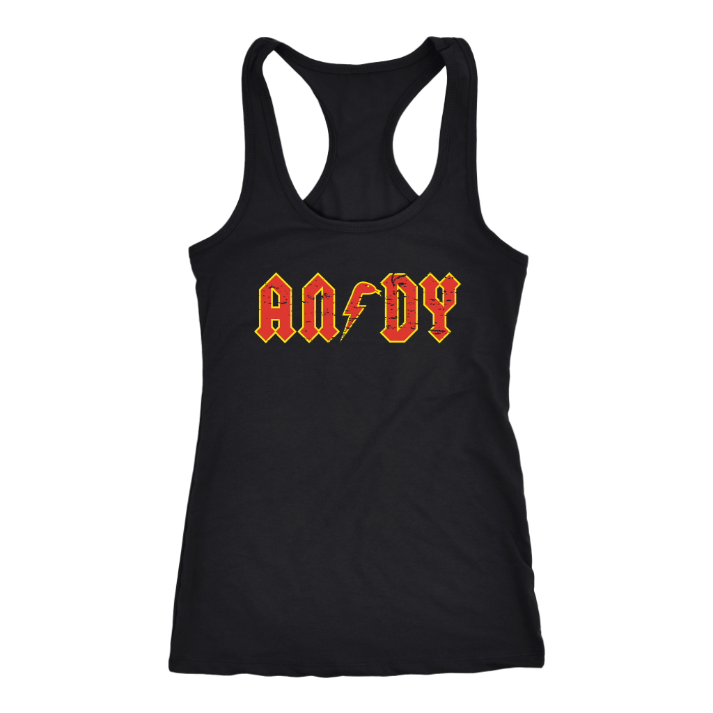 ANDY - AC/DC inspired Womens Tank T-Shirt