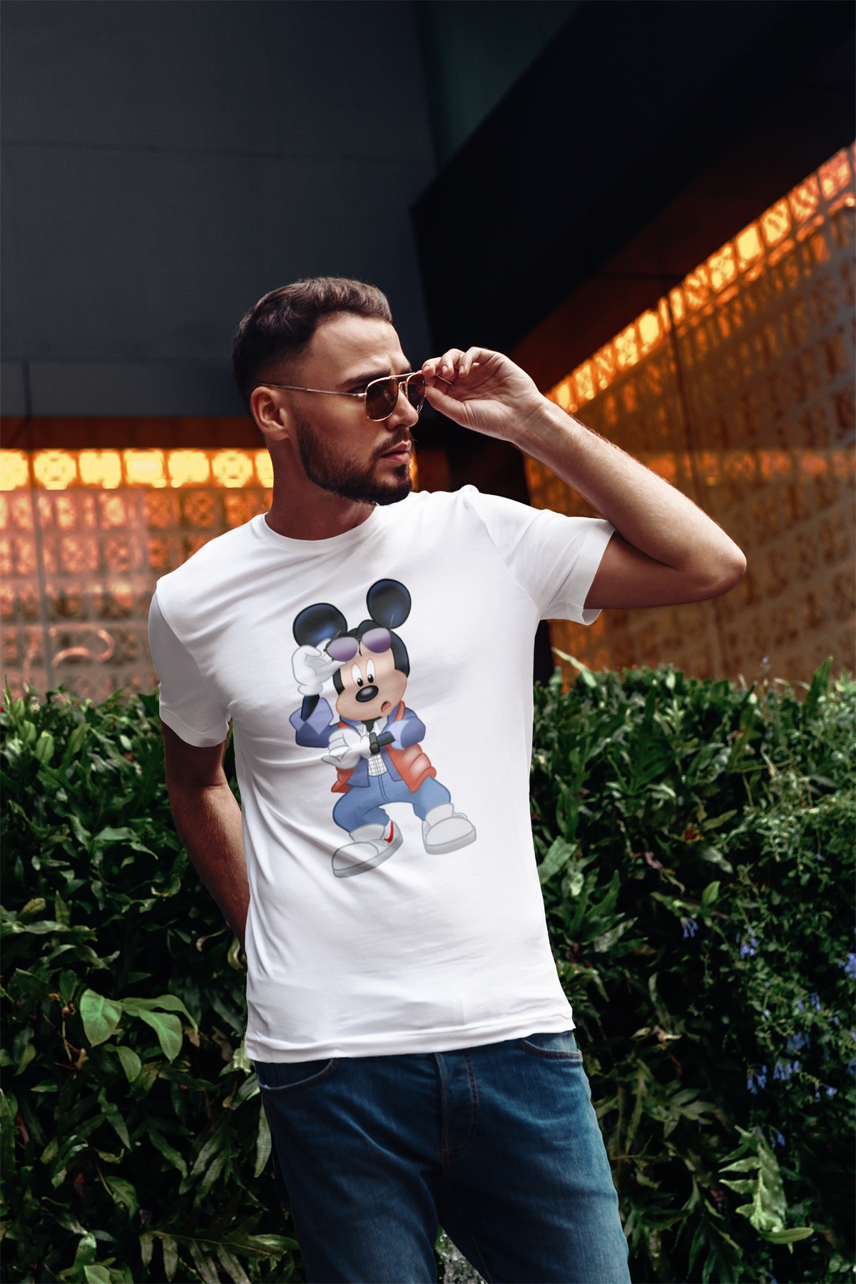 Mcfly Mouse MICKFLY - Mickey Mouse as Marty McFly Mens T-Shirt – The Minnie Mice Shop