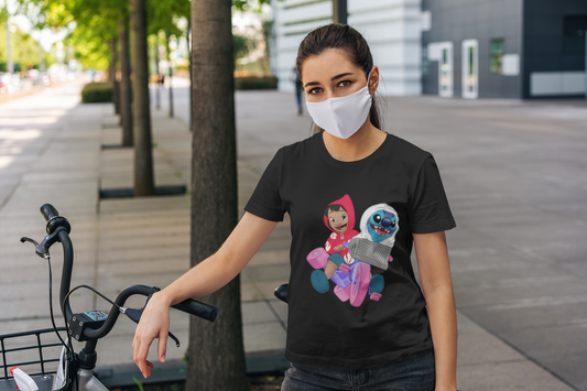 E.T. 626 - Lilo & Stich as Elliott & E.T. Womens T-Shirt