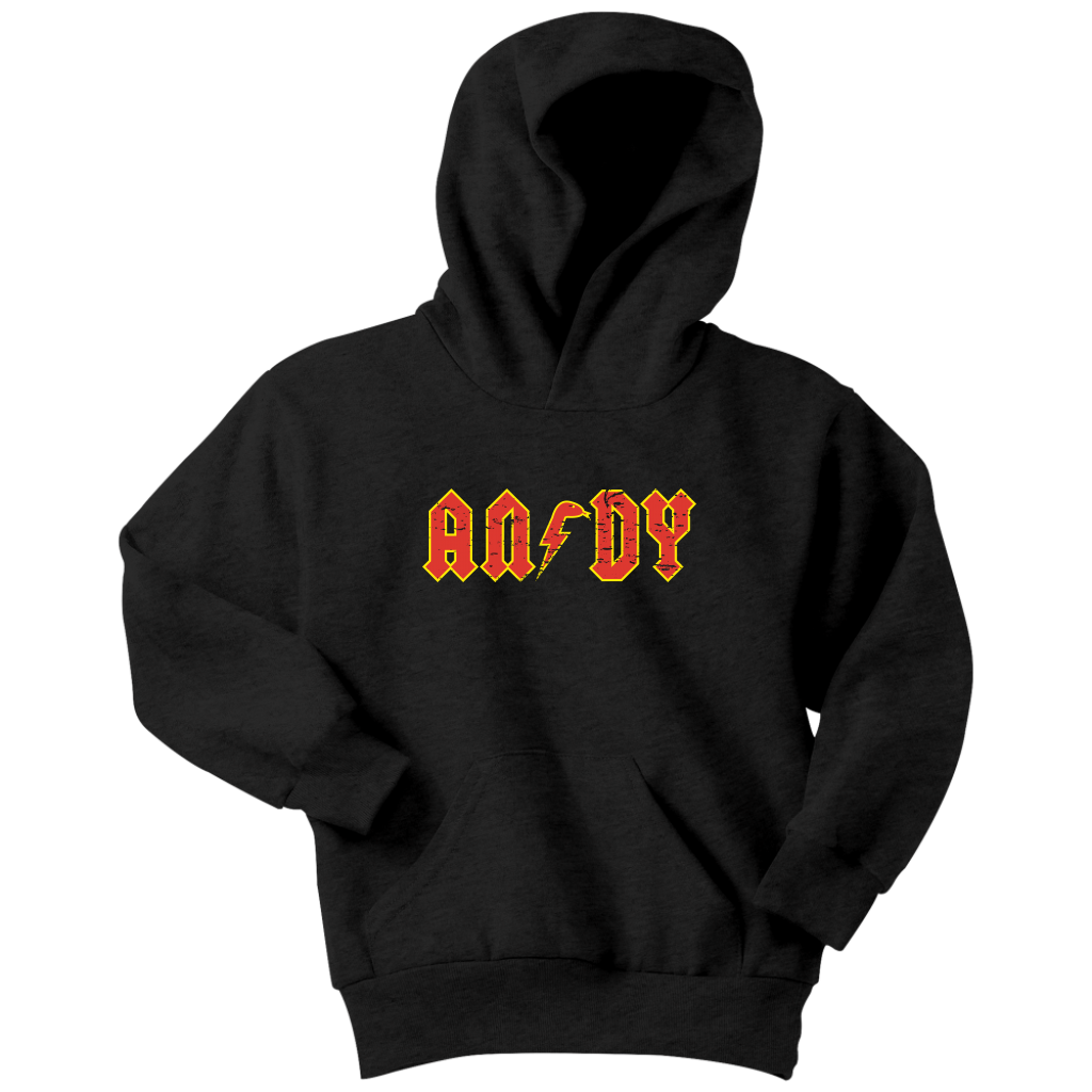 ANDY - AC/DC inspired Youth Hoodie