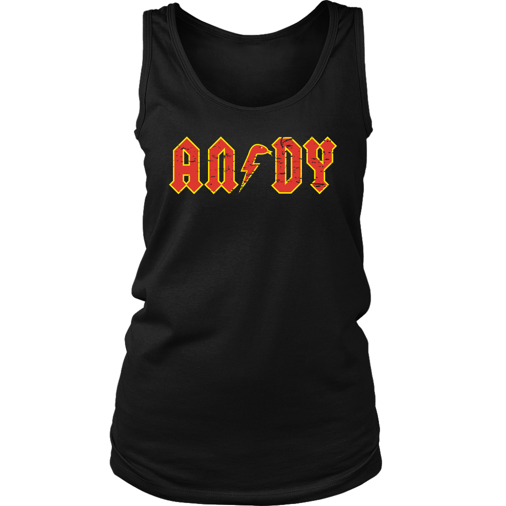 ANDY - AC/DC inspired Womens Tank T-Shirt