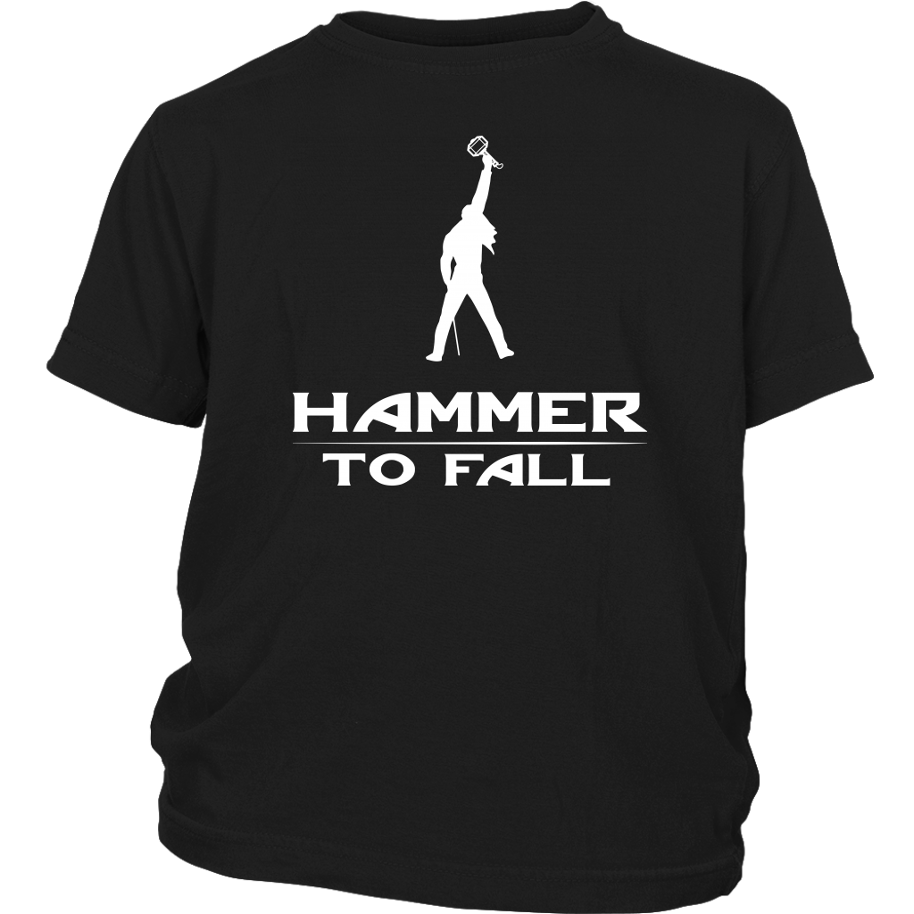 HAMMER TO FALL - Thor inspired Queen Youth T-Shirt