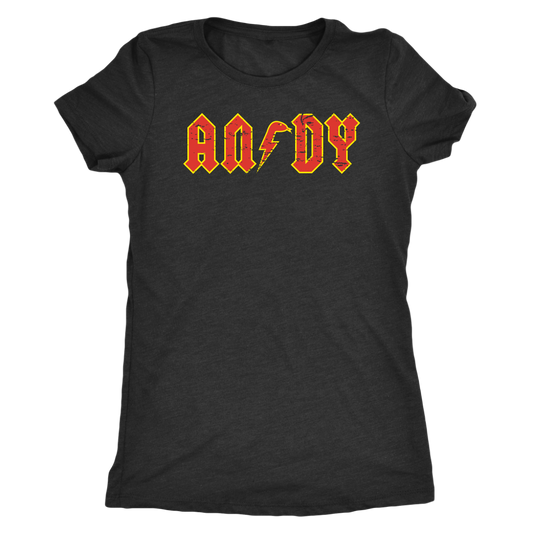 ANDY - AC/DC inspired Womens T-Shirt