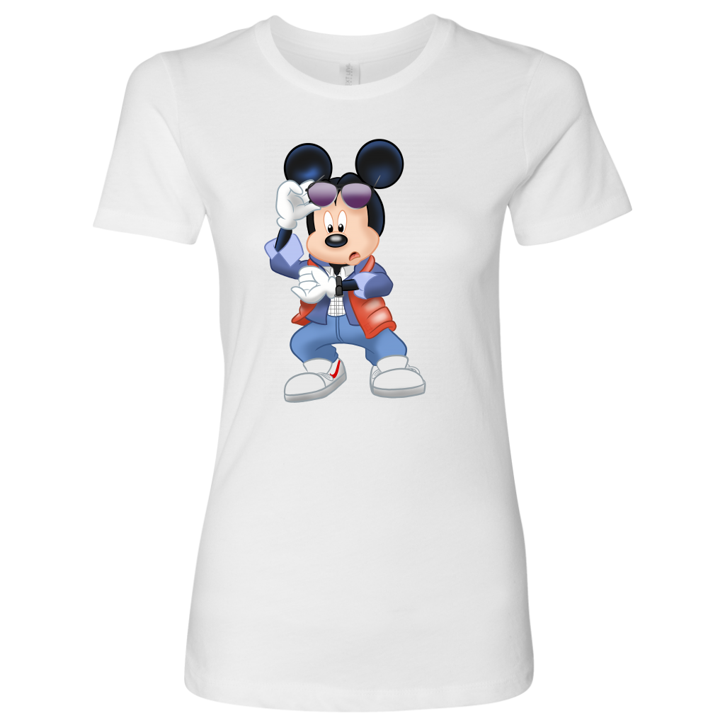 MICKFLY - Mickey Mouse as Marty McFly Womens T-Shirt