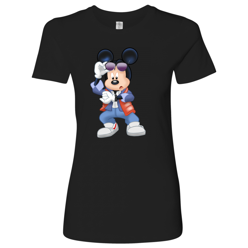 MICKFLY - Mickey Mouse as Marty McFly Womens T-Shirt